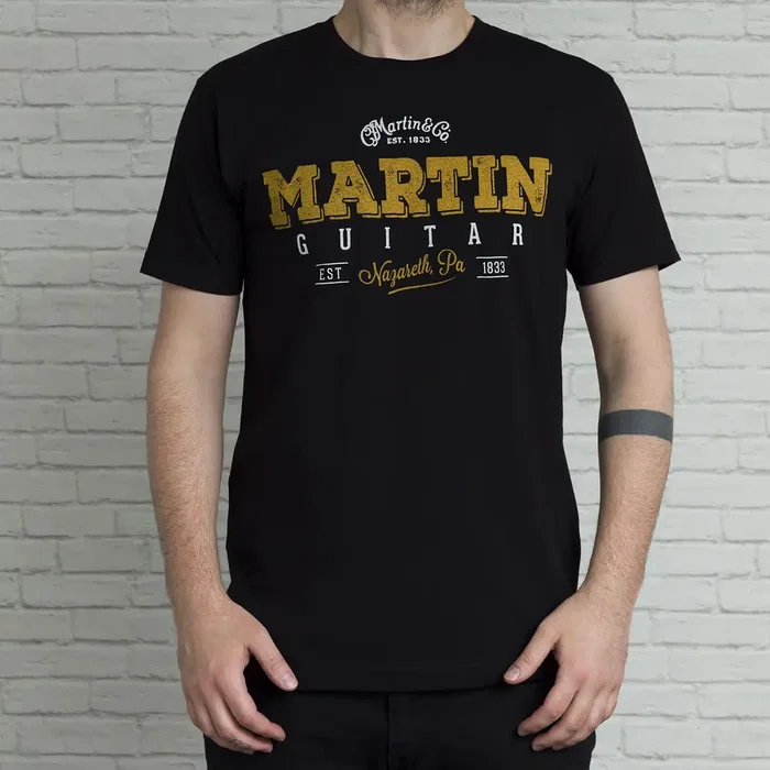 Martin T-shirt Cf Martin Authentic Noir avec Logo Taille S Martin T-shirt Cf Martin Authentic Noir avec Logo Taille S