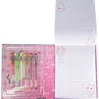 La Casa de Muñecas de Gabby - Coffret Blister Carnet + 6 Stylos Gel Gabbys Dollhouse, Taille 18.5 x 23 x 2.5 cm