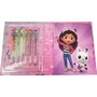 La Casa de Muñecas de Gabby - Coffret Blister Carnet + 6 Stylos Gel Gabbys Dollhouse, Taille 18.5 x 23 x 2.5 cm