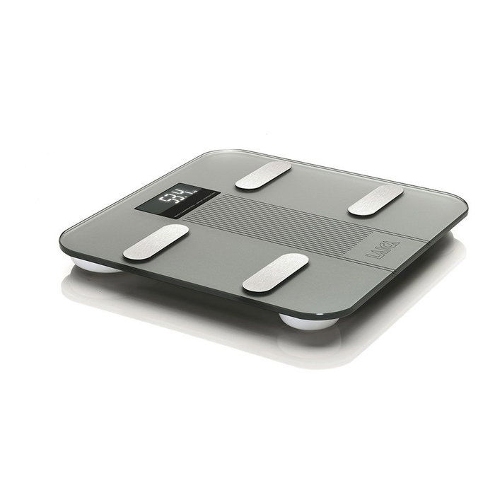 Laica Báscule de Bain Bluetooth avec Analyse de Composition Corporelle, Argenté, 180 kg