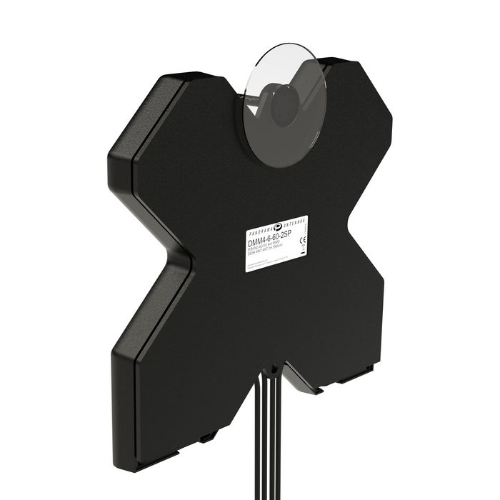 Panorama Antennas Antenne portable DMM4 4G/5G LTE Cat18/20, 4x4 MiMo, gain <5dBi, 50 Ohm, 4 connecteurs SMA, pour montage bureau/fenêtre/mur (185x184x23 mm)