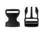Innspiro Lot de 3 fermoirs doubles en plastique noir 32,8 mm
