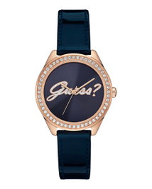 Guess W0619L2 - Montre femme bleu et or rose