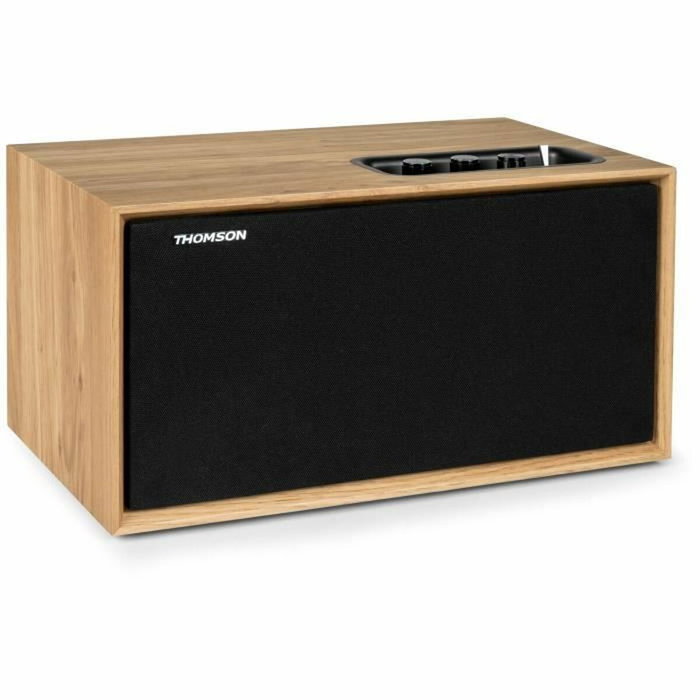 Thomson WS502 Enceinte Résidentielle en Bois 100W Noir et Beige