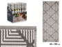 GIFTDECOR Tapis Rombos Blanc Gris 60 x 150 cm (Set de 24)
