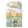 Parure de couette HappyFriday Happynois Camping Multicouleur Lit de bébé 2 Pièces