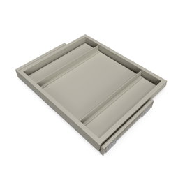 Emuca Kit de châssis coulissant avec fermeture souple, Module 600mm, Gris pierre