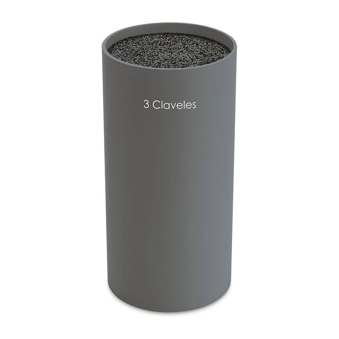 3 Claveles Bloc à couteaux universel gris ∅11 x 22 cm, lavable et démontable 3 Claveles Bloc à couteaux universel gris ∅11 x 22 cm, lavable et démontable