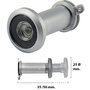 WOLFPACK LINEA PROFESIONAL Mirille pour porte 35-50 mm Argent Mat