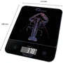 Little Balance Happy Genius 10 Balance de cuisine 8710 USB rechargeable sans piles, écran XXL rétroéclairé, plateau 180 * 180 mm, bleu Homard