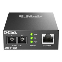 D-Link DMC-F15Sc Convertisseur Fibre Optique 100 Mbit/s 1310 nm 15 km Noir