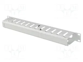 LANBERG Organiseur de câbles 1U gris Standard 19 la pouces