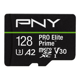 PNY Tarjeta Mémoire MicroSDXC Pro Elite 128 Go Classe 10 UHS-I V30 Lecture 200 Mo/s Réf. P-SDU128V32200PEPKIT-GE