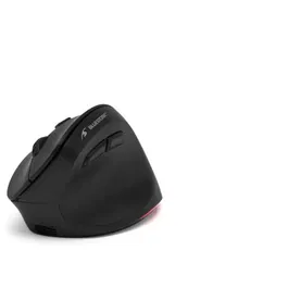 Bluestork ERGO LUMI M-WL-ERGO-LUMI - Souris ergonomique verticale sans fil et Bluetooth rechargeable avec éclairage - 6 boutons, clics silencieux, 4 niveaux DPI - PC/Mac - Noir