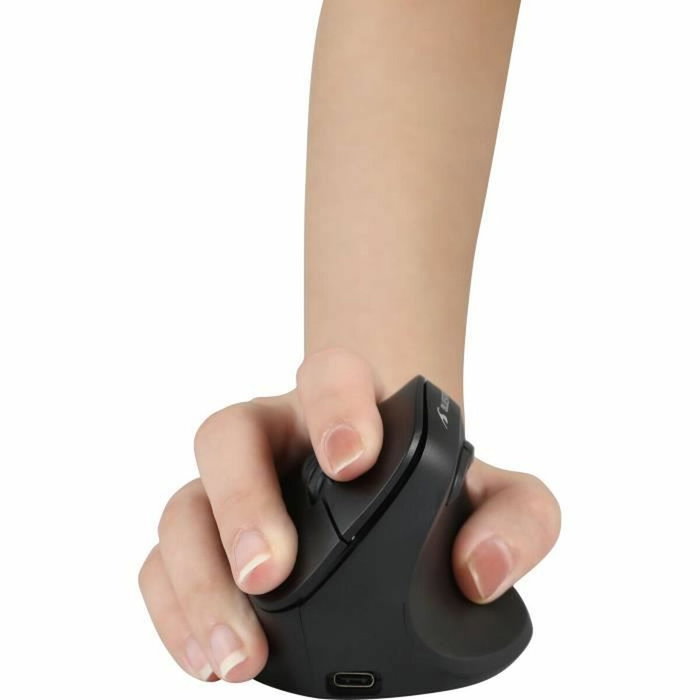 Bluestork M-WL-ERGO-LUMI Souris Verticale Ergonomique Sans Fil, Noir