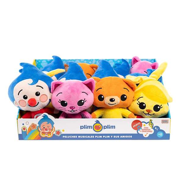Bandai Peluches Musicales Plim Plim Y Sus Amigos 20 cm - Modèles surtidos