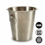 Kinvara Cubitera Acier Inoxydable Mate avec Anses 22x21x21 cm 4,5 L Argent (Set de 12)