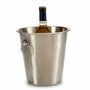 Kinvara Cubitera Acier Inoxydable Mate avec Anses 22x21x21 cm 4,5 L Argent (Set de 12)