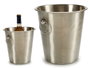 Kinvara Cubitera Acier Inoxydable Mate avec Anses 22x21x21 cm 4,5 L Argent (Set de 12)