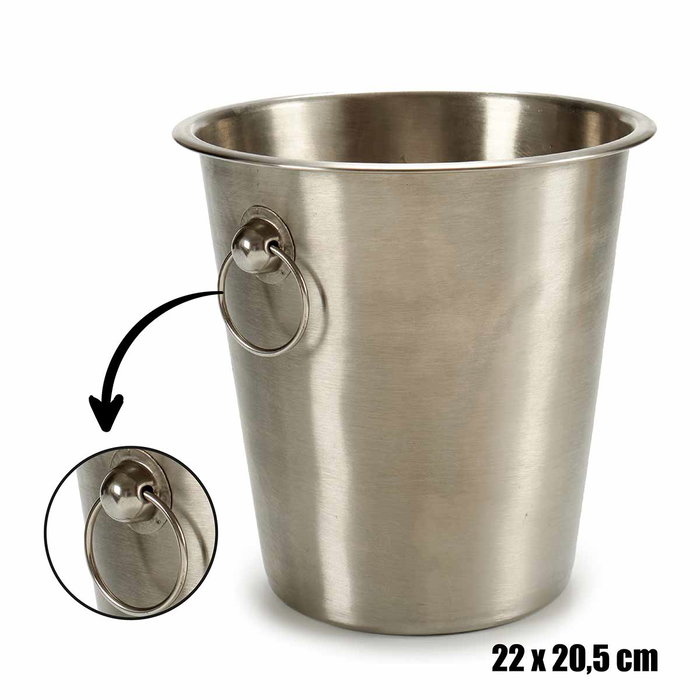 Kinvara Cubitera Acier Inoxydable Mate avec Anses 22x21x21 cm 4,5 L Argent (Set de 12) Kinvara Cubitera Acier Inoxydable Mate avec Anses 22x21x21 cm 4,5 L Argent (Set de 12)