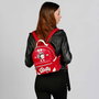 Karactermania Mochila Heady Betty Boop Varsity 24.5x15x29 cm - Sac à dos urbain PVC et polyester avec compartiments - Bordeaux