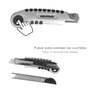 WOLFPACK LINEA PROFESIONAL Cutter Aluminium Professionnel 18mm avec 5 Lames SK5