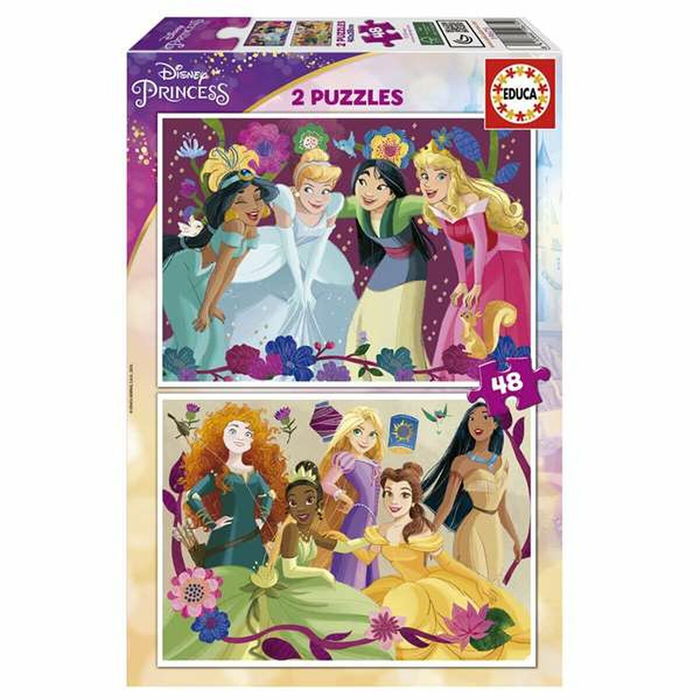 Puzzle Educa Disney Princess 2 x 48 Puzzle Educa Disney Princess 2 x 48