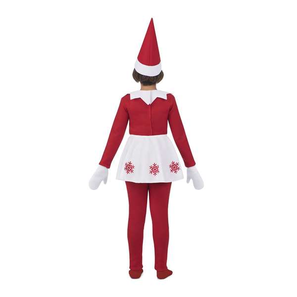 My Other Me Déguisement Elfe pour Femme avec Bonnet, T-Shirt, Mitaines, Jupe et Collants - Taille 7 à 9 ans