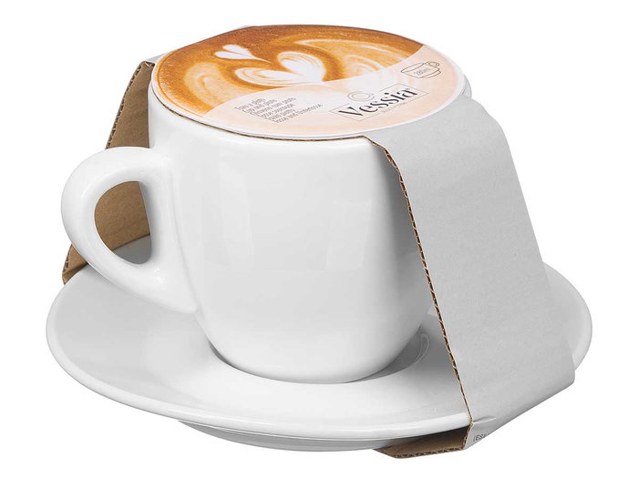 VESSIA Taza Cafe Leche 280ml Blanco