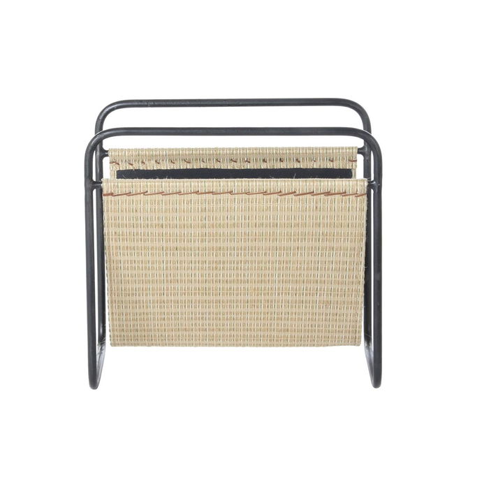 Porte-revues DKD Home Decor 39 x 26 x 36 cm Naturel Noir Métal Porte-revues DKD Home Decor 39 x 26 x 36 cm Naturel Noir Métal