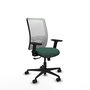 PIQUERAS Y CRESPO Chaise Zulema Synchro Vert foncé et Blanc