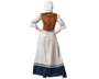 Atosa Déguisement de Servante Robe Blanche Femme Adulte M-L
