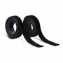 Inofix Ruban adhésif double face 2145-3 Noir 1,5 m x 2 cm Fermoir pince et boucle