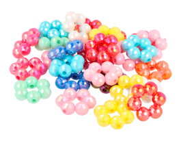 Innspiro Anneaux Perlés Multicolor Opaco 24x8mm - 220u. de plastique