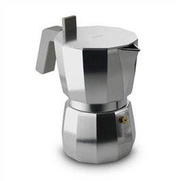 Alessi DC06/6 Cafetière Moka 6 Tasses - Design de David Chipperfield - Pour un Espresso Authentique
