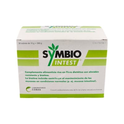Cobas Symbiointest 30 sachets Complément alimentaire fibres, almidon résistant, biotine Cobas Symbiointest 30 sachets Complément alimentaire fibres, almidon résistant, biotine