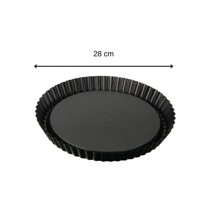 Dr Oetker Duo Moule à manqué à charnière 26 cm et Moule à tarte renversée 28 cm