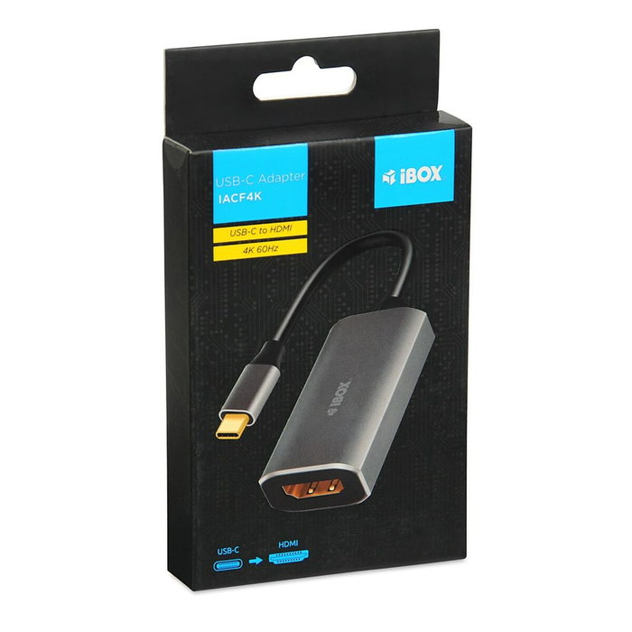 Ibox Adaptateur USB-C vers HDMI IACF4K Argenté Ibox Adaptateur USB-C vers HDMI IACF4K Argenté