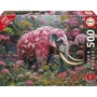 Educa Puzzle Éléphant Fleuri 500 pièces - Theme Animaux - Puzzle pour Enfants à partir de 10 ans - 48 x 68 cm