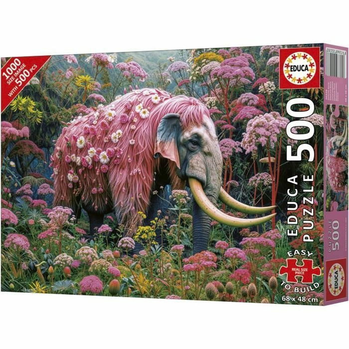 Educa Puzzle Éléphant Fleuri 500 pièces