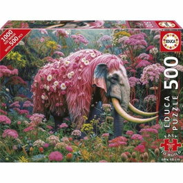 Educa Puzzle Éléphant Fleuri 500 pièces