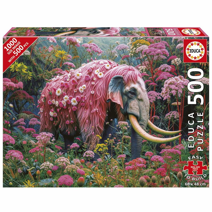 Educa Puzzle Éléphant Fleuri 500 pièces