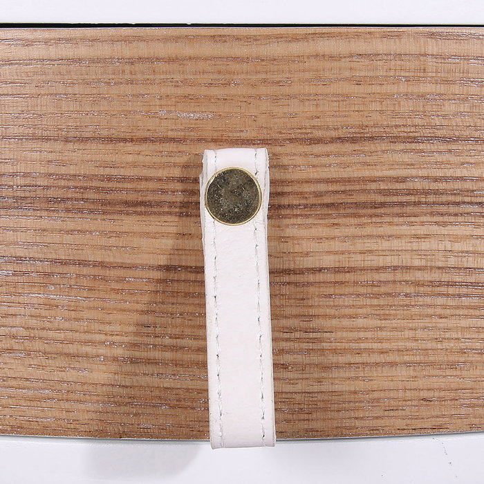 Home Deco Factory Table de nuit Nora blanche avec tiroir Home Deco Factory Table de nuit Nora blanche avec tiroir