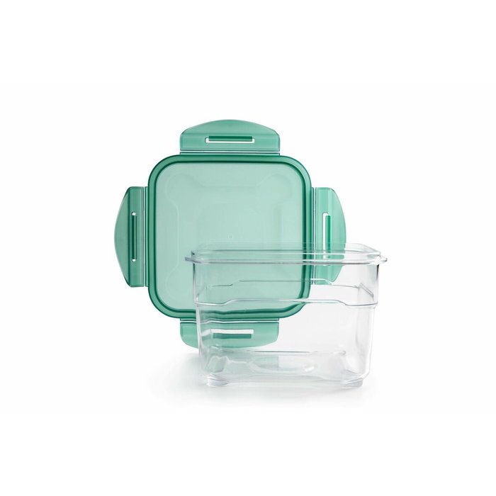 Boîte à lunch hermétique Ibili 790415 1,5 L 15,5 x 15,5 x 10 cm Métal Plastique