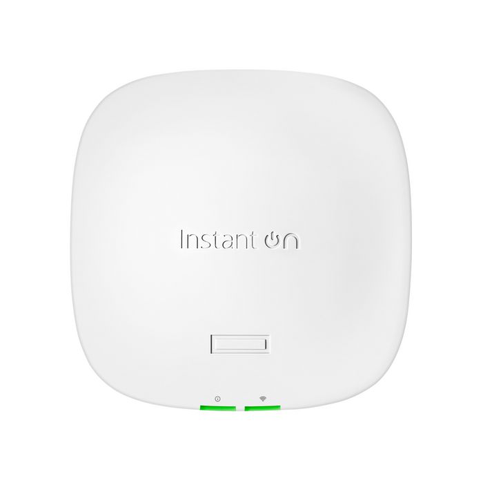 Hewlett Packard Enterprise Point d'accès Wi-Fi 6 Instant On AP21 (RW), double radio 2x2, pour espaces réduits (jusqu'à 50 appareils, 1500 pi²) Hewlett Packard Enterprise Point d'accès Wi-Fi 6 Instant On AP21 (RW), double radio 2x2, pour espaces réduits (jusqu'à 50 appareils, 1500 pi²)