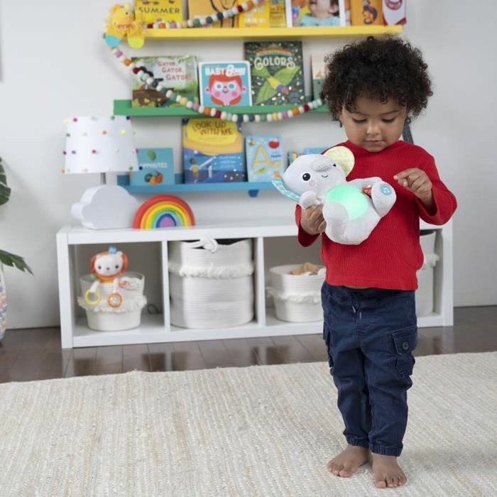 Bright Starts Peluche Éléphant Hug-a-Bye Baby avec sons et lumières