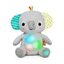Bright Starts - Peluche doudou veilleuse éléphant Hug-a-Bye Baby avec sons et lumières, jouet d'éveil musical pour bébé