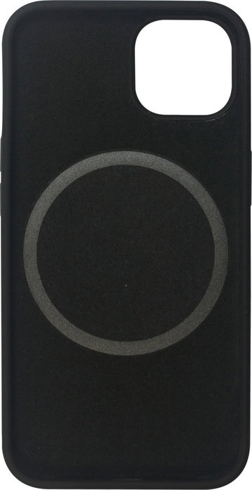 eSTUFF Coque magnétique en silicone INFINITE ROME pour iPhone 13 - Noir - Compatible MagSafe - 81% matériaux recyclés - Protection chutes 2 m