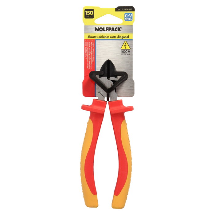 WOLFPACK LINEA PROFESIONAL Pince de coupe diagonale isolée 1000V 150mm