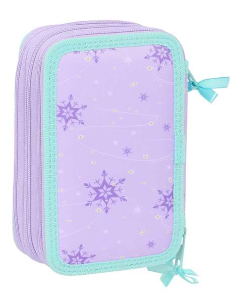 Safta Plumier triple 37 pièces - Univers Frozen - Avec 4 planches à dessin et accessoires - 12.5x19.5x5.5 cm